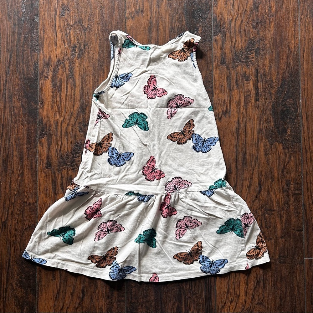 H&M Pink and Blue Butterfly Print Top